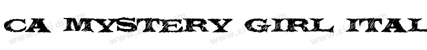 CA Mystery Girl Ital字体转换